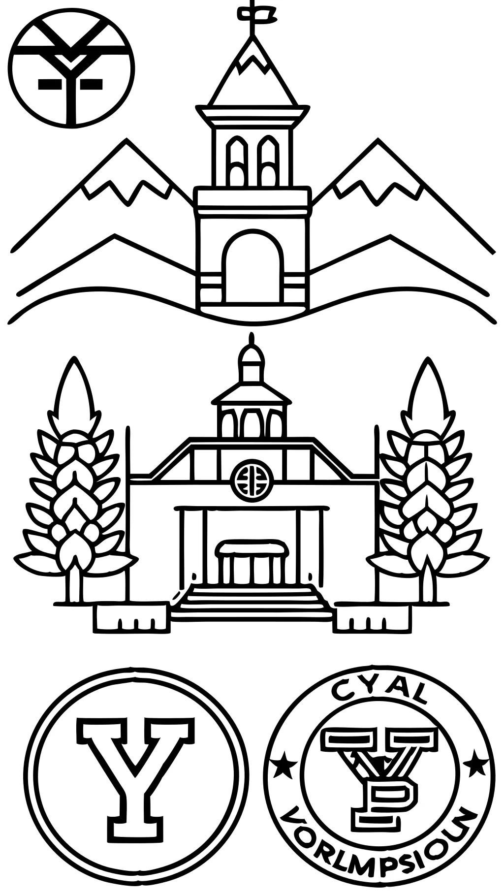 Páginas para colorear de BYU